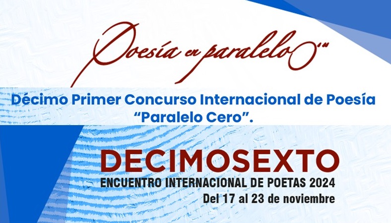 Premio Nacional de Poesía de Ecuador -  Paralelo cero 2019 